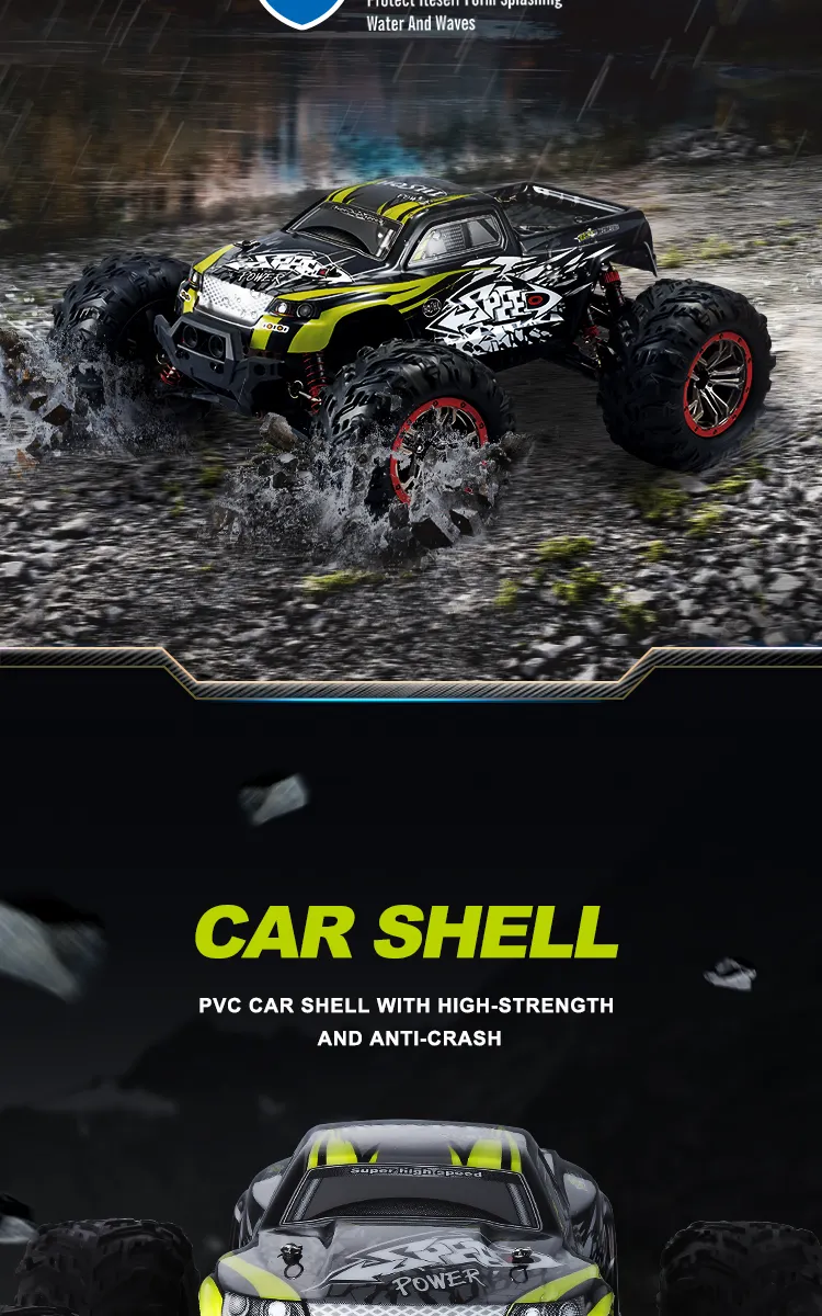 HOSHI N516 2.4G 1:10 1/10 Scale Racing Car high speed Supersonic Monster Truck Off-Road Vehicle Electronic Toys VS S920 9125