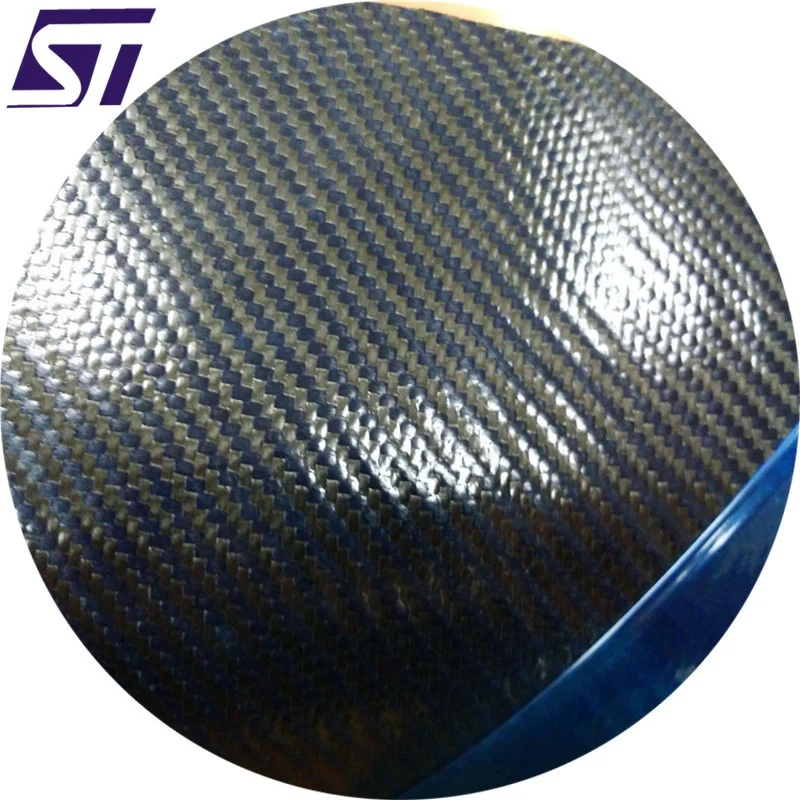 Высокоэффективная углеродная и синяя арамидная гибридная ткань Prepreg