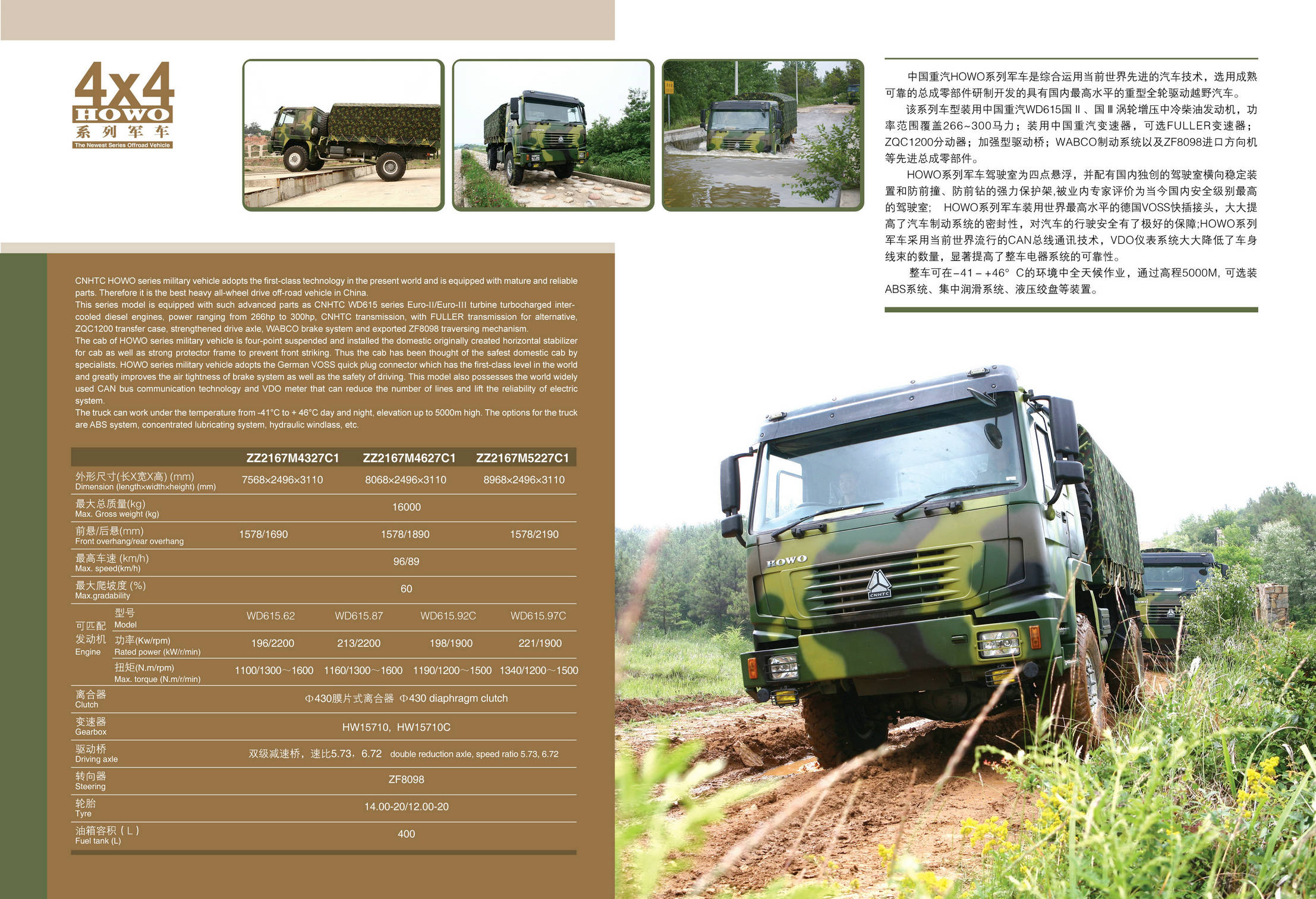 HOWO 6x6 off road military van truck vehicles military transportation truck for sale