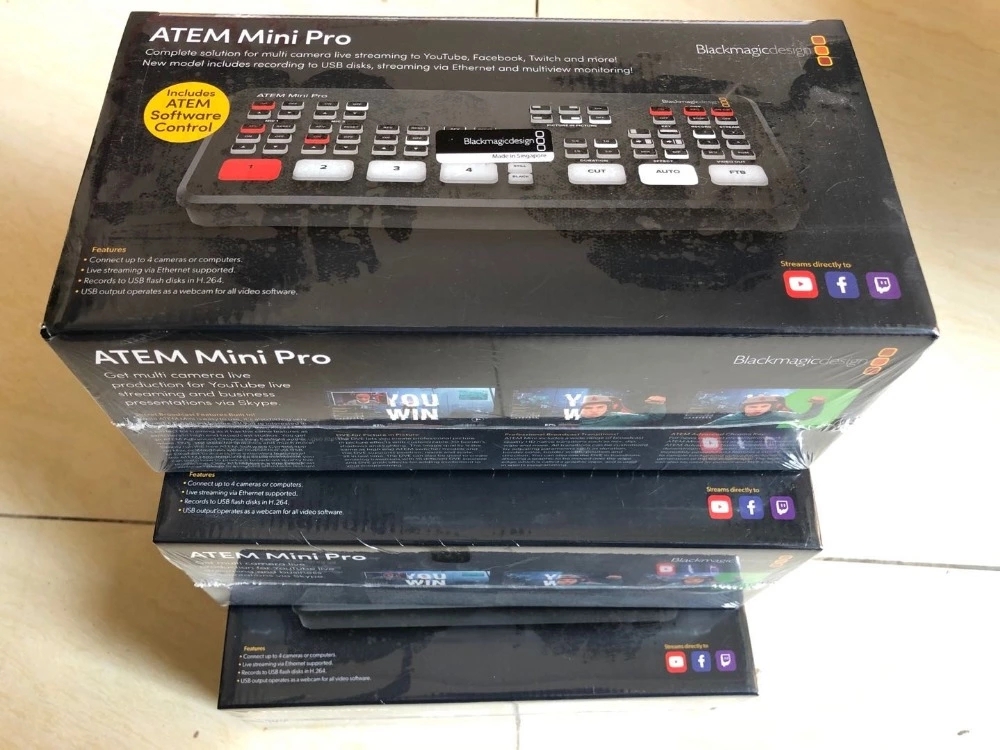 blackmagic atem mini pro/atem mini pro iso live stream switcher