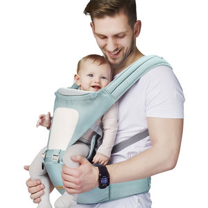 adult in a baby carrier