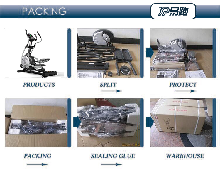 YPOO Exercise Spinning Bike Elliptical Machine Cross Trainer 12 Level Resistance Digital Mo<i></i>nitor Fitness elliptical Bike