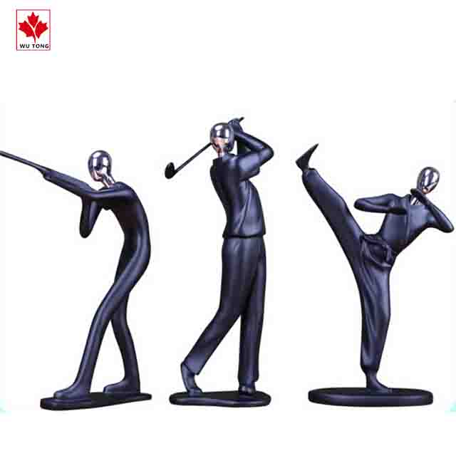 Высококачественная Спортивная абстрактная фигурка из смолы под заказ для украшения