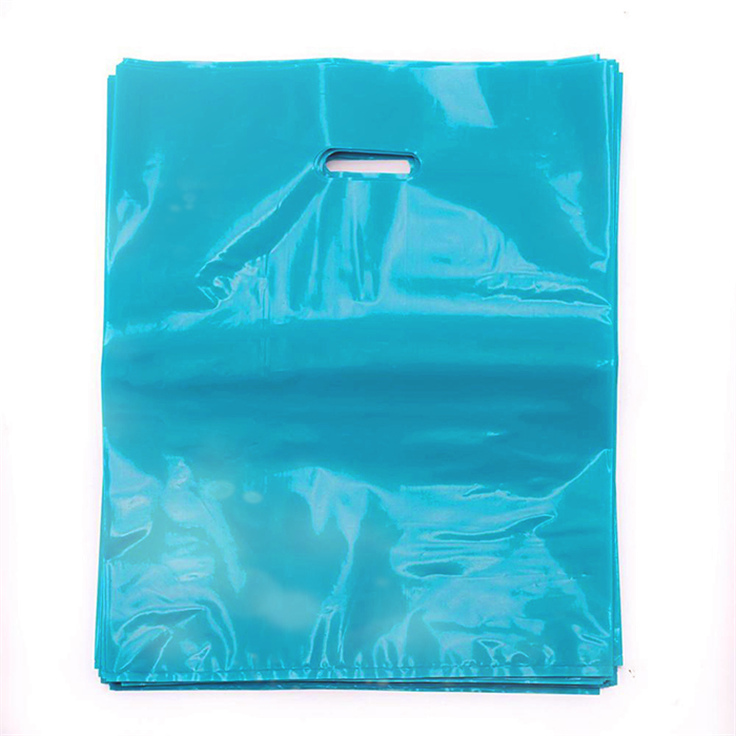 Экологически чистые пластиковые мягкие розовые пакеты для покупок с принтом от производителя ODM