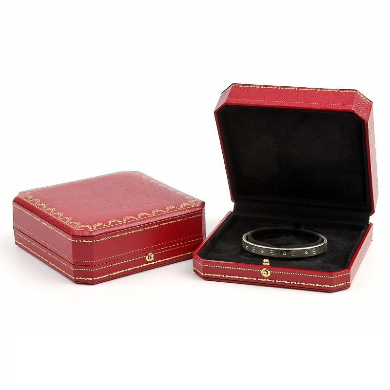 High Quality Gift Case PU Leather Jewelry Box For Ring Pendant Necklace Set