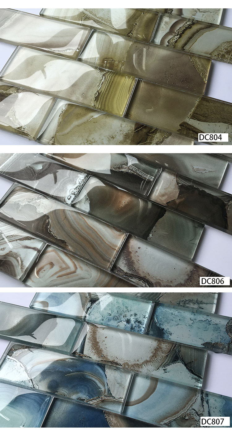 Wall Decor 30x30cm Glass Mosaic Kitchen Backsplash Subway Tile Square Office Building Apartment Supermarket Hospital Parquet N/A