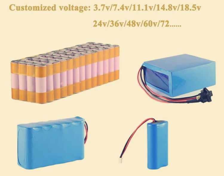 Hot sale SDM rechargeable battery 18650 high deep cycle 24 volt lithium ion battery for electric bicycle
