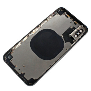 Black white For iPhone X Middle Frame Housing Back Cover Glass Replacement