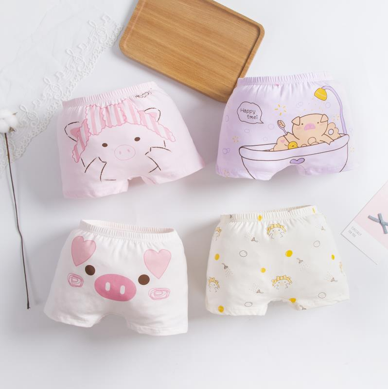 Детское нижнее белье из спандекса, хлопка, бамбукового волокна, симпатичное нижнее белье для девочек, трусы