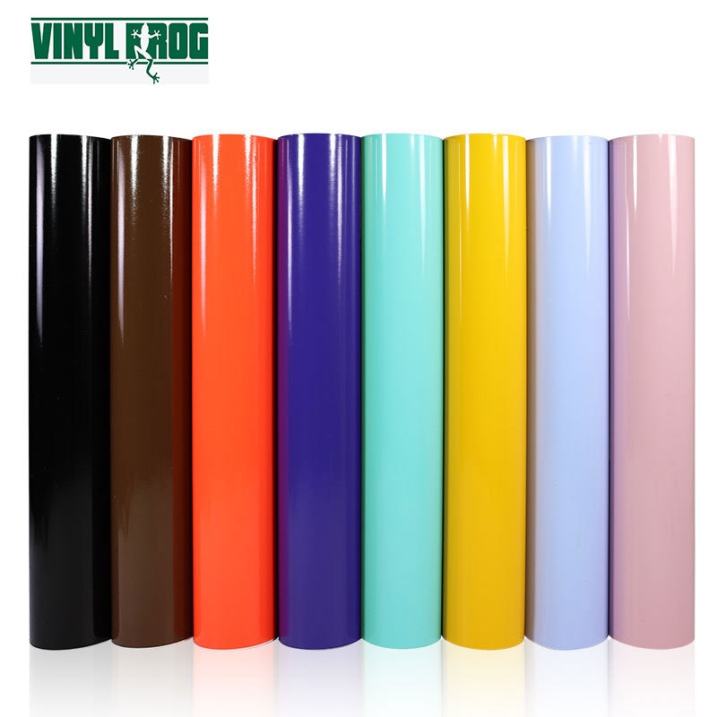 Glossy Permanent Self Adhesive Cutting Vinyl Craft Sign Making Colored Cutting Vinyl For Color Cutting Plotter
