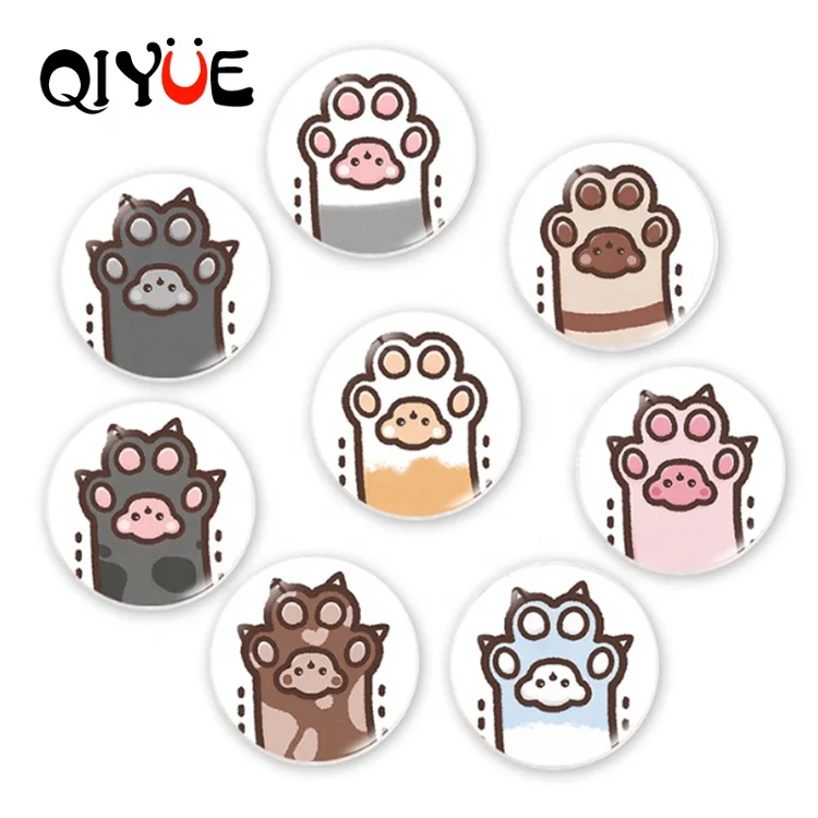 Недорогой мультяшный милый магнит на холодильник в виде кошачьей лапы