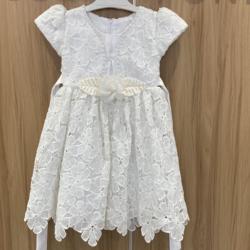 Wedding Dress New Fashion Bow Birthday Party Lace Baby Girl  Summer Skirt with lace