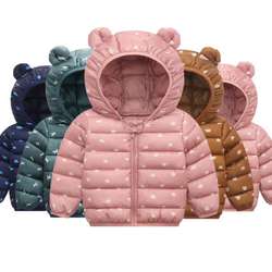 Barato Leve roupas de bebê crianças casaco grosso quente para baixo casaco de Inverno