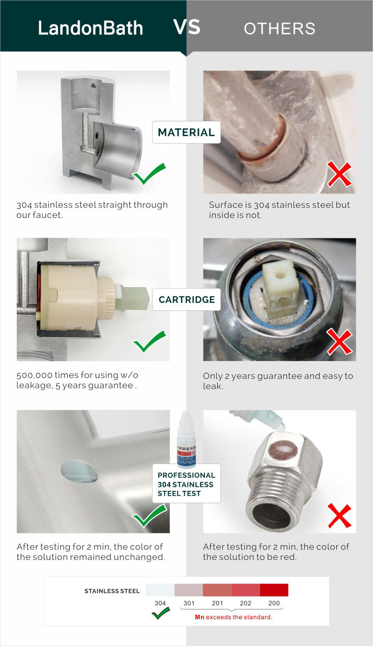 Kitchen Hot And Cold Stainless Steel Water Filter Faucet Tap