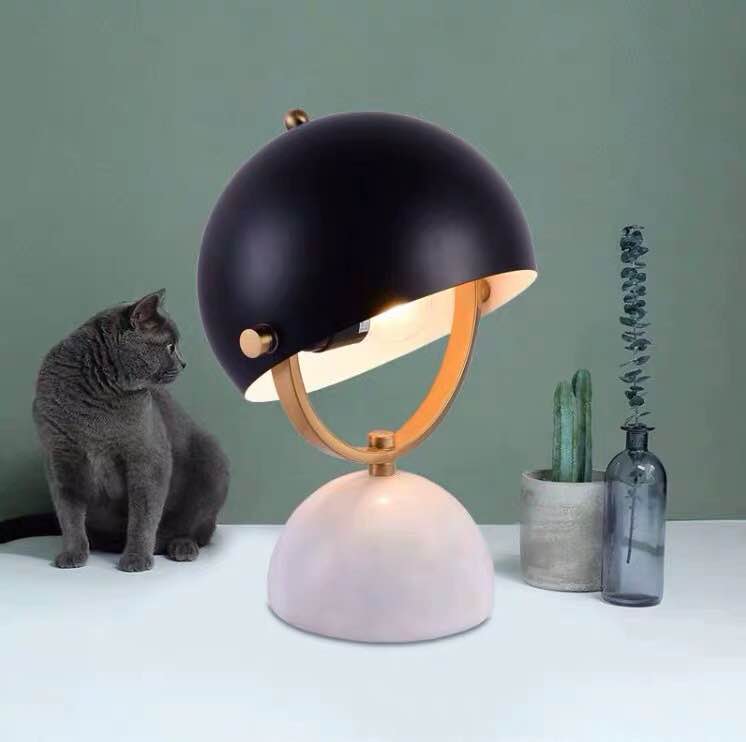 Nordic style personalized desk lamp modern minimalist marble base living room hotel apartment table lamp