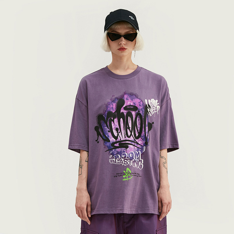 Glow in Dark Paint Splash Youth//Kids Casual T-Shirt 3D Print Short Sleeve