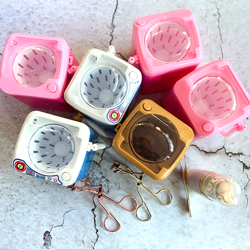 Оптовая продажа, индивидуальная упаковка, Собственная торговая марка, 100%, аксессуары для ресниц, стиральная машина, шестигранные коробки для ресниц