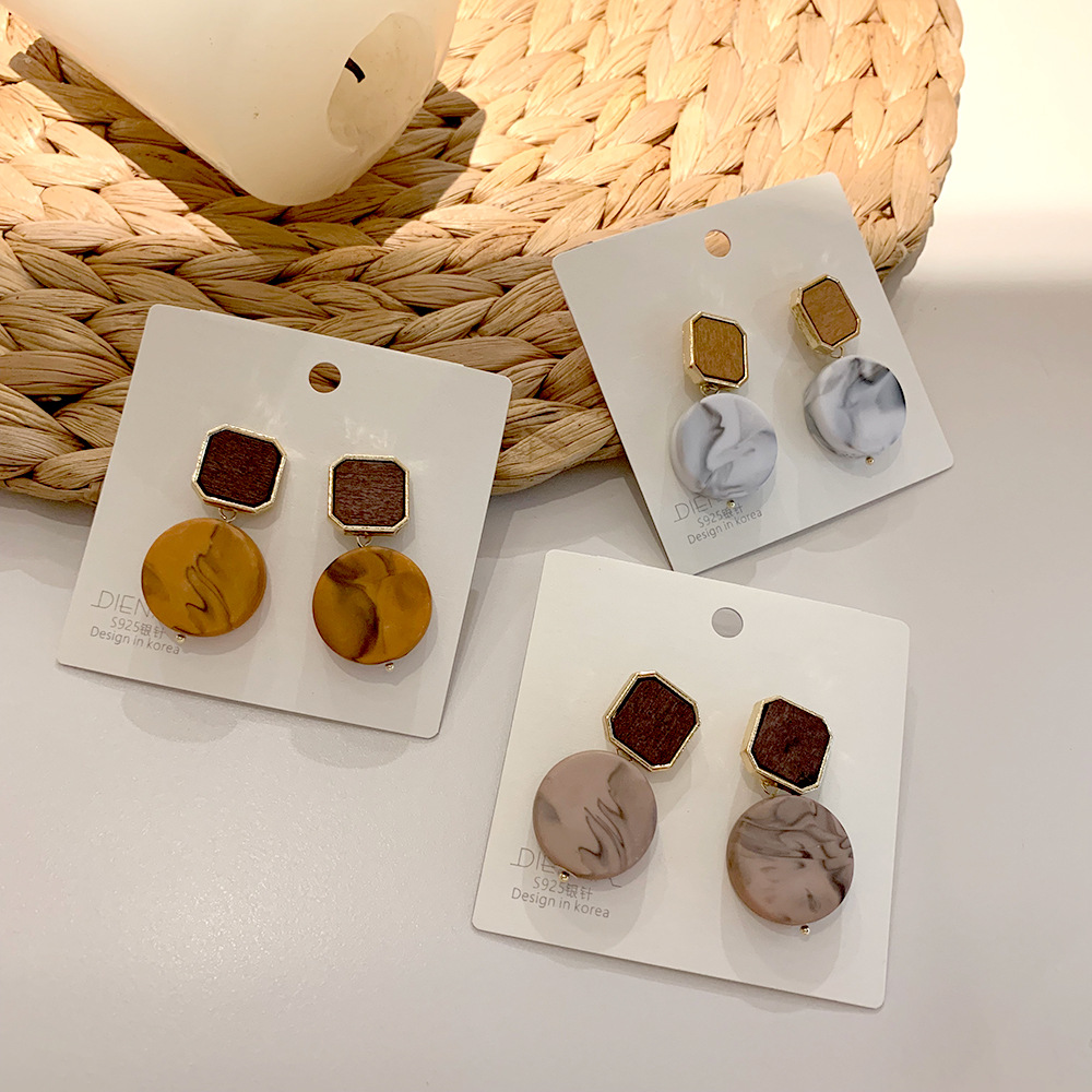 2020Amazon Горячая продажа новейшая мода; Популярные недорогие балетки со стильным дизайном для стильного ацетат женские серьги с подвесками