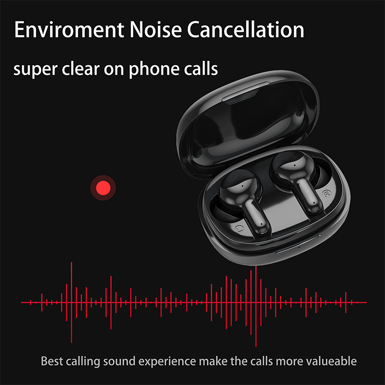 Smart ENC Wireless Earbuds With Microphone IPX5 Waterproof