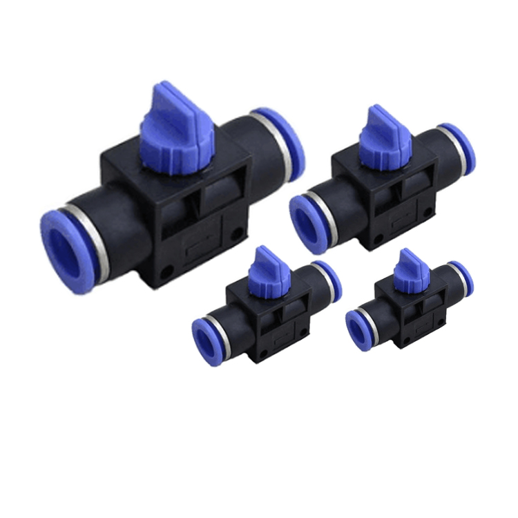 4 Way 5Pcs Tailonz Pneumatic 1//4 Inch OD Straight Push Connectors Plastic Quick Release Connectors Air Line Fittings PZA-1//4