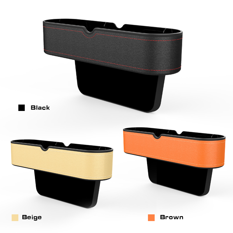 Новый роскошный Органайзер из искусственной кожи для автомобильного сиденья, органайзер для хранения с держателем для бутылки и чашки