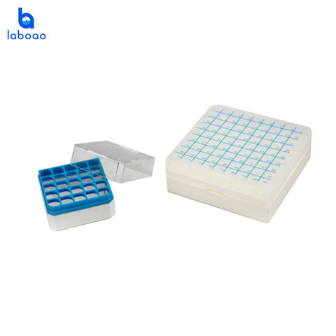 and 81 well cryogenic vial storage polycarbonate box for cryo