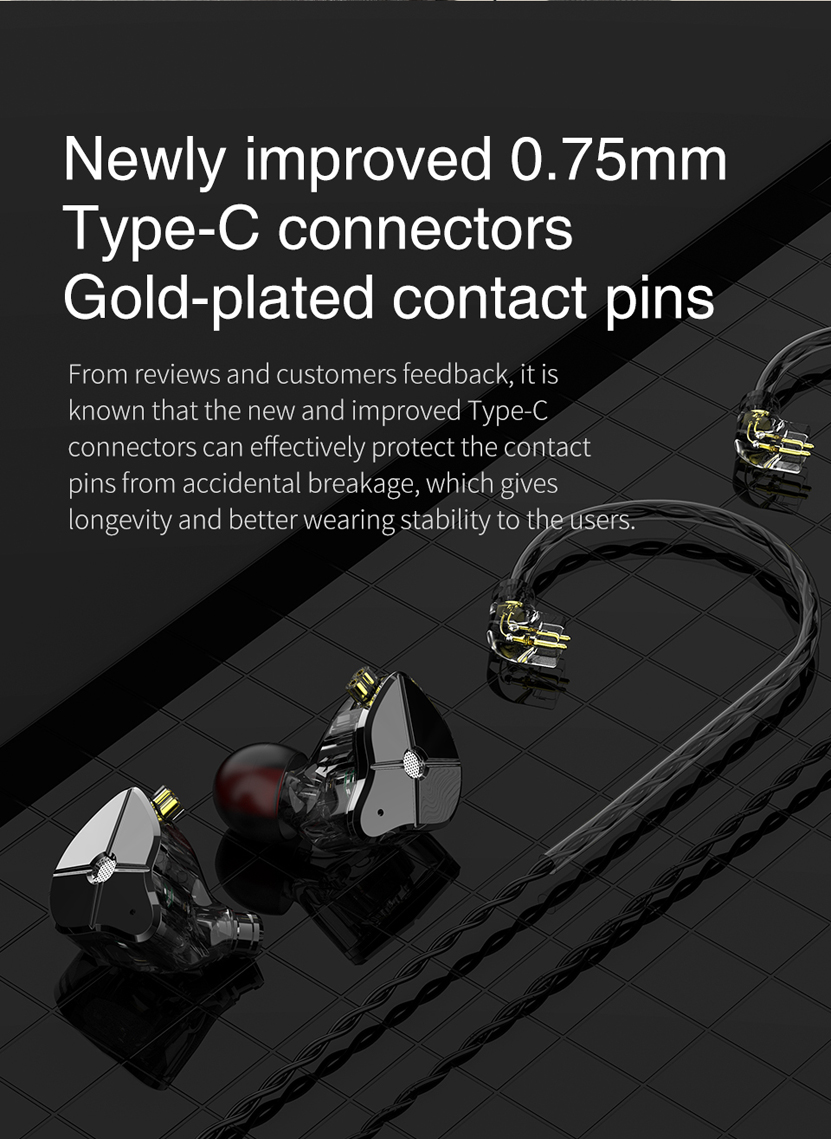 trn st1 耳挂耳机金属 iem hifi 监视器运行运动耳机可拆卸电缆