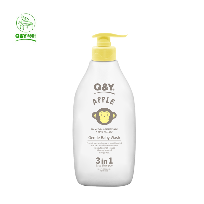 Qinye с слеза Бесплатная baby shower гель лак для ногтей, 3 в 1 детский шампунь отбеливающий гель для душа