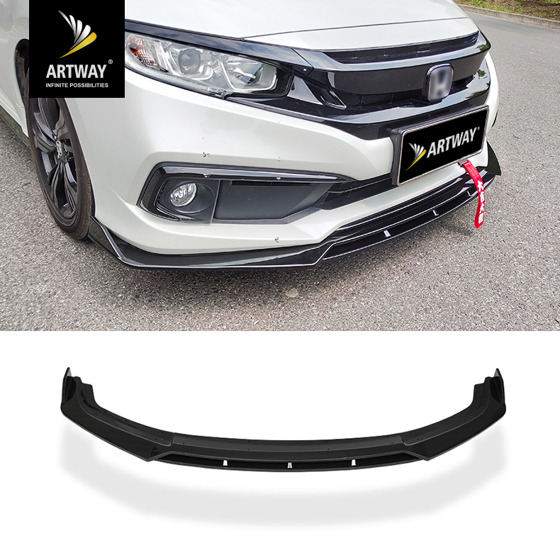 For Honda Civic 2012 4 Door Asian Model Carbon Fiber Front Lip Spoiler Splitter