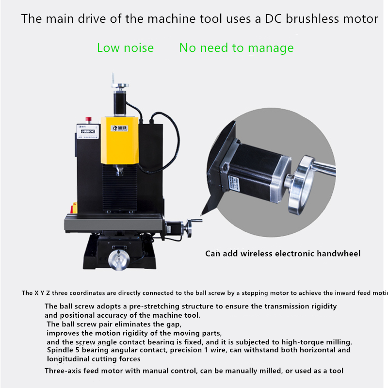 small mini CNC Desktop lathe drilling and milling mills machine XK7113C for hobby and training with factory directly sales price