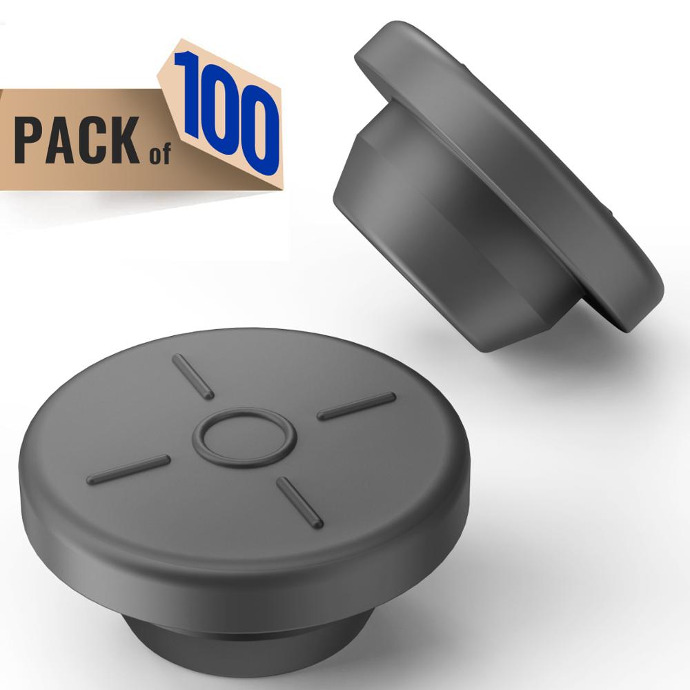 20 мм реагенты обогащения бутил пробки гриб 100 шт, стеклянная пробирка и жидкости культуры банки, можно стерилизовать паром и б/у