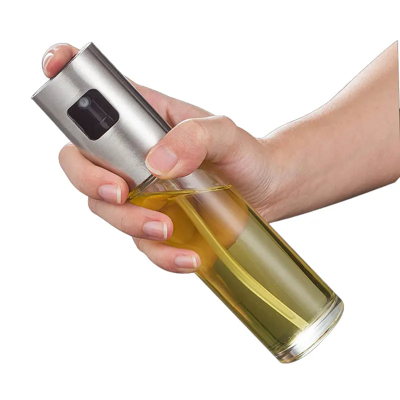 Stainless steel oil sprayers glass spraying Oil bottle pot