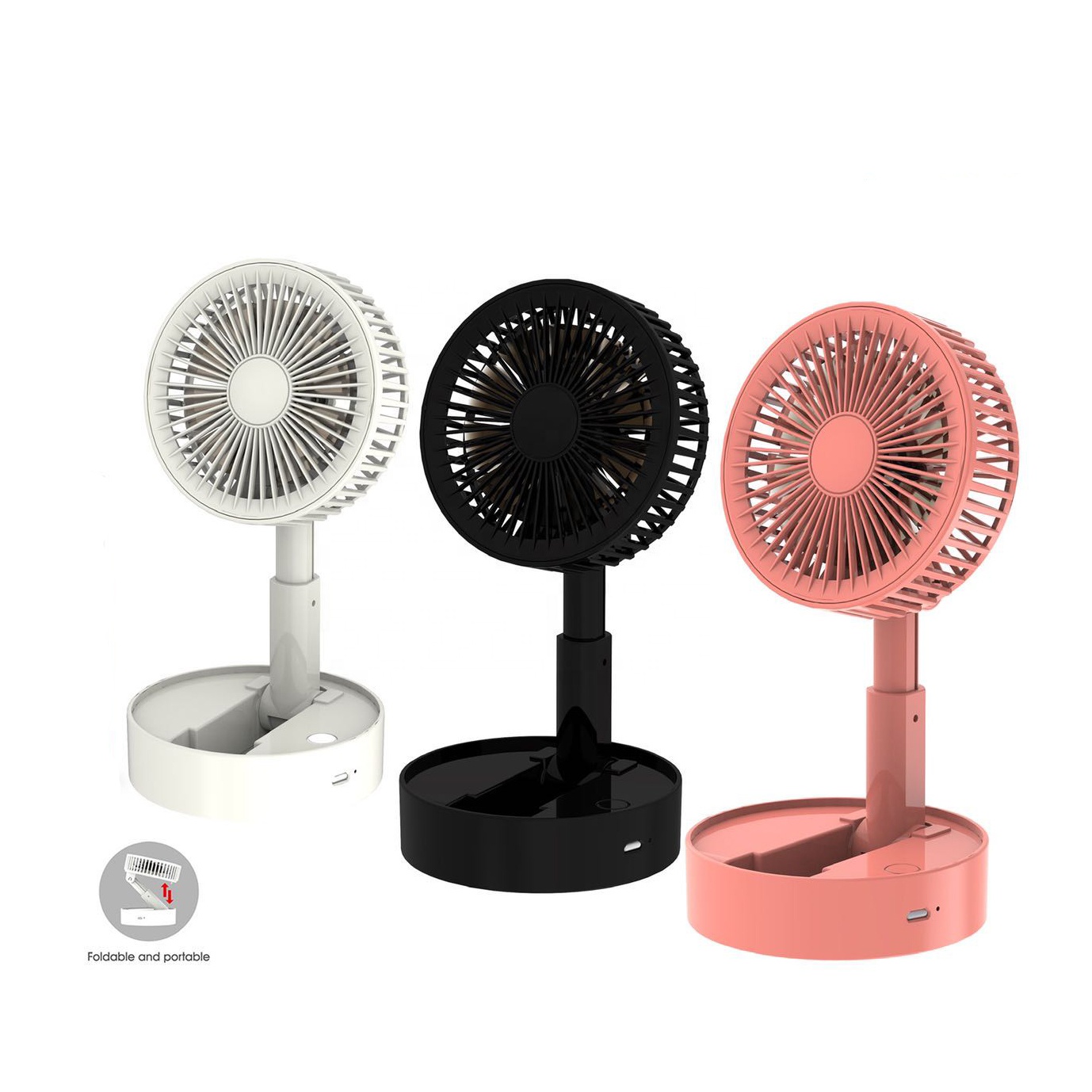 YIWU Mini USB Fan Charging Fan with Small Aromatherapy Box Mobile Phone Holder Night Light Color : Dark Blue