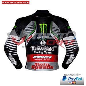 jaqueta kawasaki couro