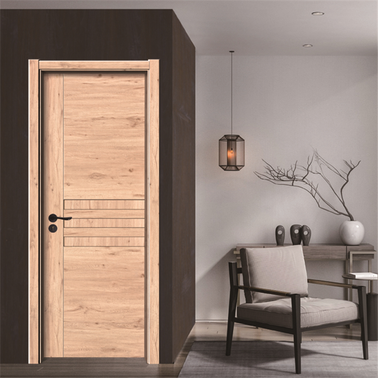 LS-040 Prettywood Low Price Interior Design Wooden Plastic PVC Bathroom WPC Doors