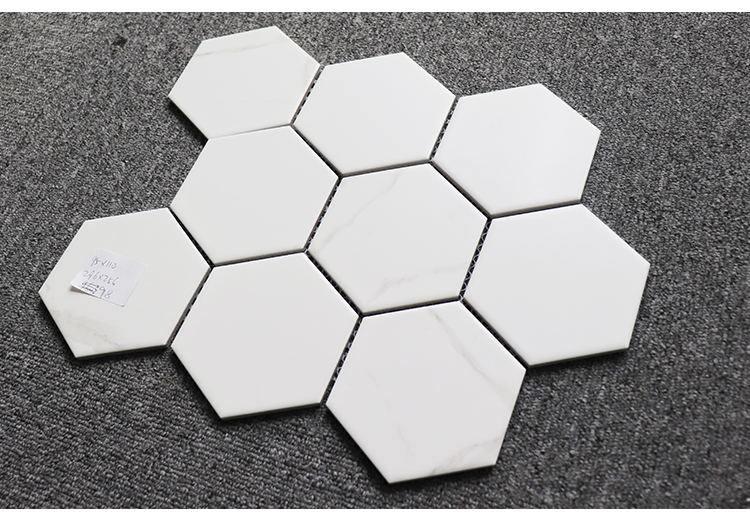 29.6*25.6cm washroom ceram hexagon mosaic wall and floor tile