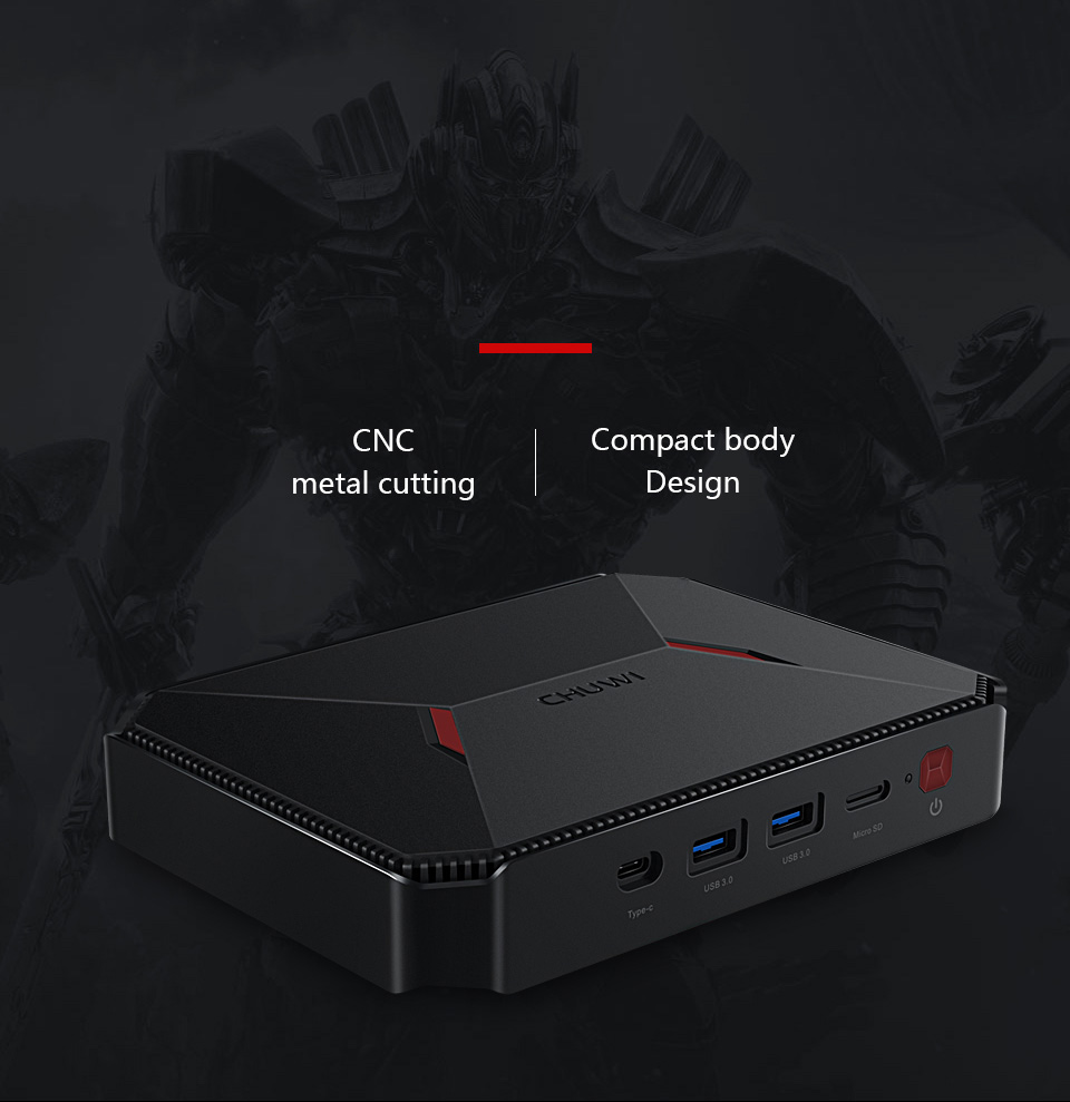 CHUWI Gbox Pro Mini PC - Quad Core Intel Atom X7-E3950