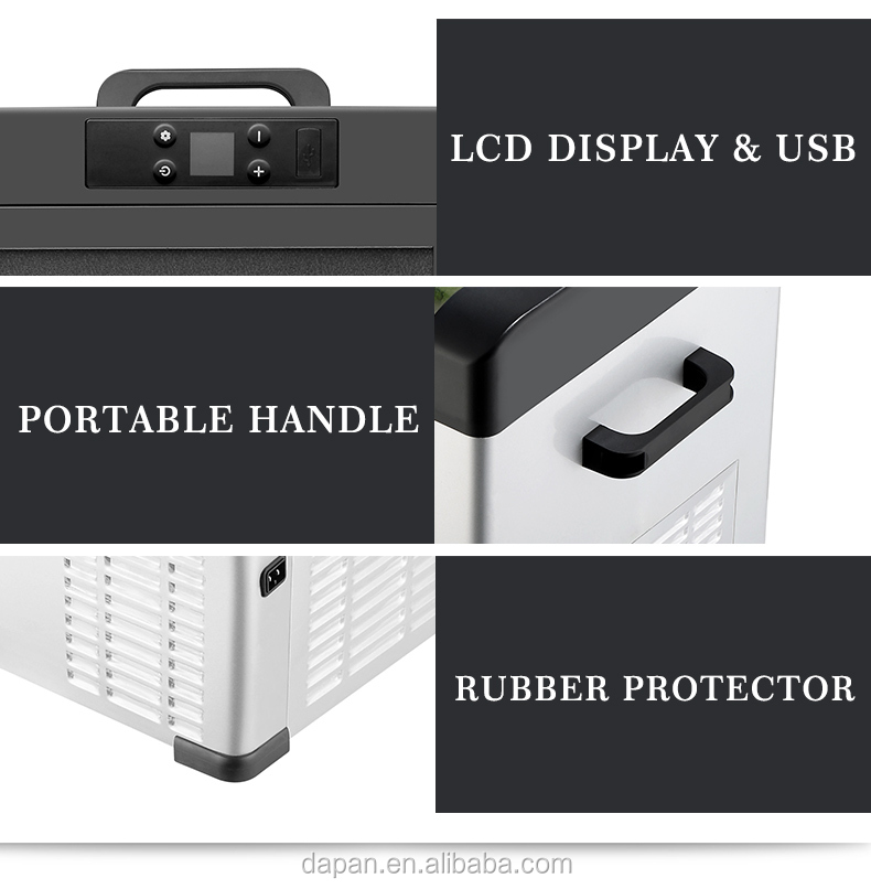 50l mini car fridge freezer portable car refrigerator for truck use