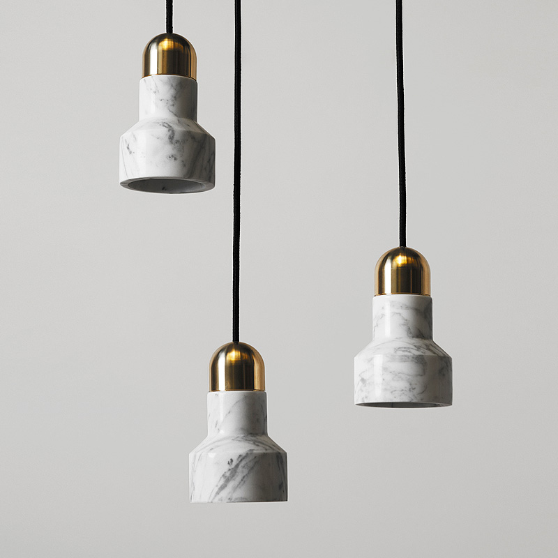 cylinder chandelier chandelier from plaster marble pendant light Marble imitation pendant light from plaster