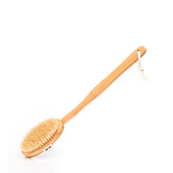 Detachable Long Handle Bristle Bamboo Bath Body brush