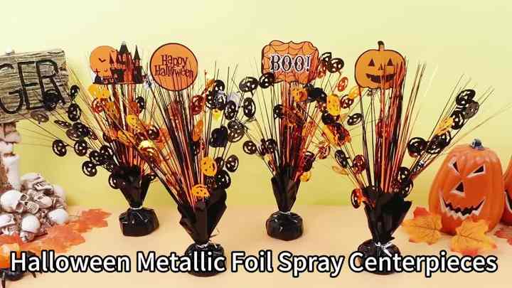 Ghirlanda Di Halloween 9m Con Zucca, Ragno E Pipistrello - Tinsel Lucido In PVC Per Decorazioni Casa - 6