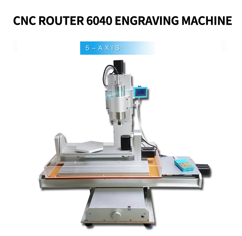 5 Axis Mini CNC Router - Desktop HY 6040 with 2200W Spindle