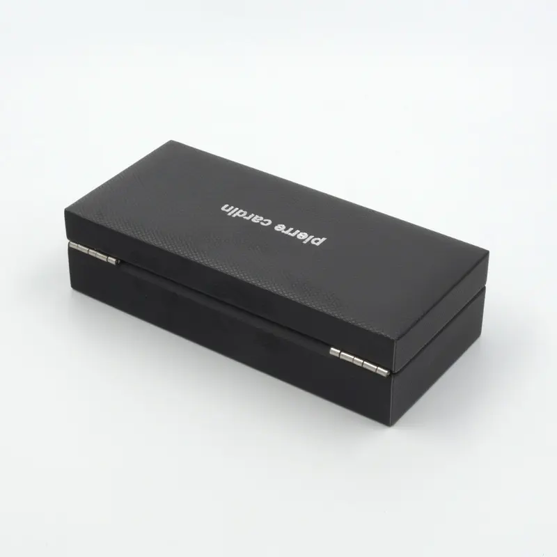 Superior Quality Special PU Leather Cover Wooden Boxes Packaging Single Pen Gift Packaging Box