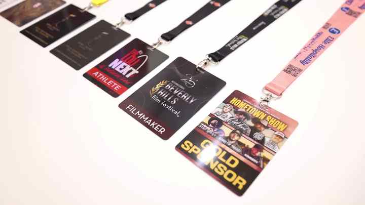 Wholesale VIP Event Backstage PVC Lanyards with Name Badge Holders