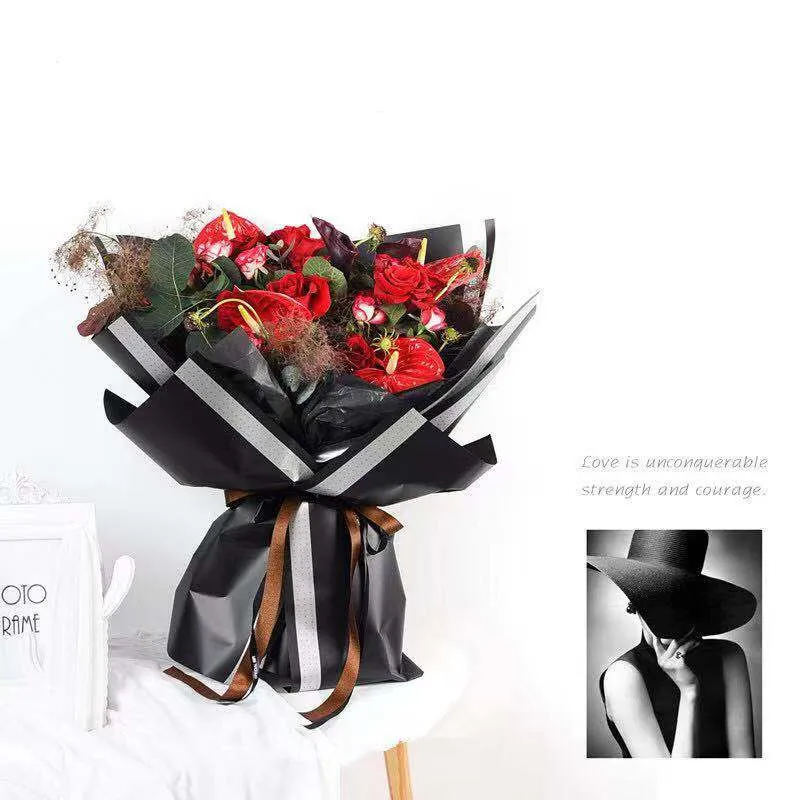 Высококачественная оберточная бумага с золотистыми краями для рукоделия, новый дизайн, шелковая веревка