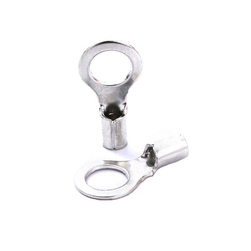 KUAILI горячая Распродажа неизолированная кольцевая клемма AWG 16-14 размер #4 #6 #8 #10 1/4 5/16 3/8 1/2 RNB неизолированная кольцевая клемма