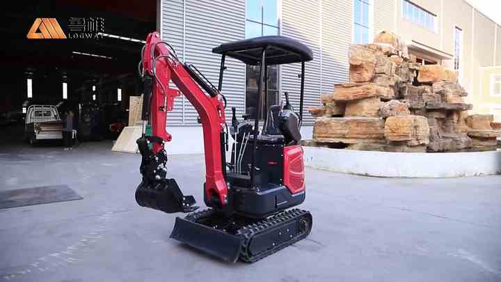 Free Shipping LOGWAY Mini Excavator 1 Ton EPA Euro 5 for Kubota Engine ...