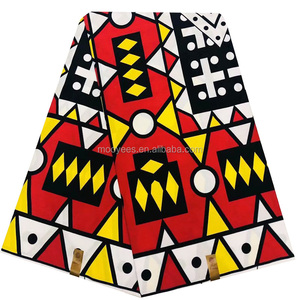 Printed wax 100% cotton kitenge kente fabric african ankara wax print fabrics wholesale for women dress