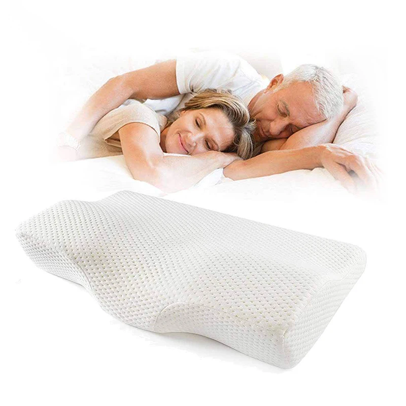 Ergonomic Cervical Functional Sleeping Pillow for Neck Pain and Stress Relief Contour Memory Foam Pillow