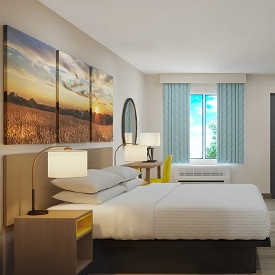 Мебель для отеля, комплект для спальни, кресло для отеля, мебель для коммерческих помещений, деревянная панель, современные дни ИНН от Wyndham 5 лет